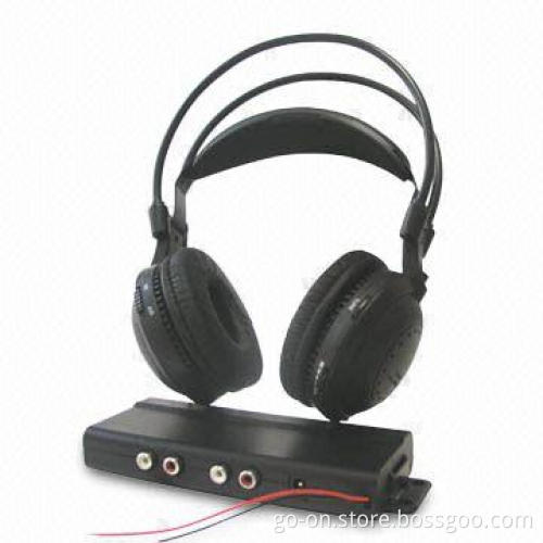 Car RF Dual-Channel Stereo Headphone System with Double PLL Technology